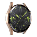 ENKAY HAT PRINCE for Huawei Watch GT 3 46mm 9H Tempered Glass Screen Protector Scale Design Electroplating Hard PC Watch Protective Case - Rose Gold - 1