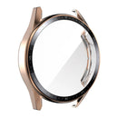 ENKAY HAT PRINCE for Huawei Watch GT 3 46mm 9H Tempered Glass Screen Protector Scale Design Electroplating Hard PC Watch Protective Case - Rose Gold - 2