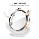 ENKAY HAT PRINCE for Huawei Watch GT 3 46mm 9H Tempered Glass Screen Protector Scale Design Electroplating Hard PC Watch Protective Case - Rose Gold - 6