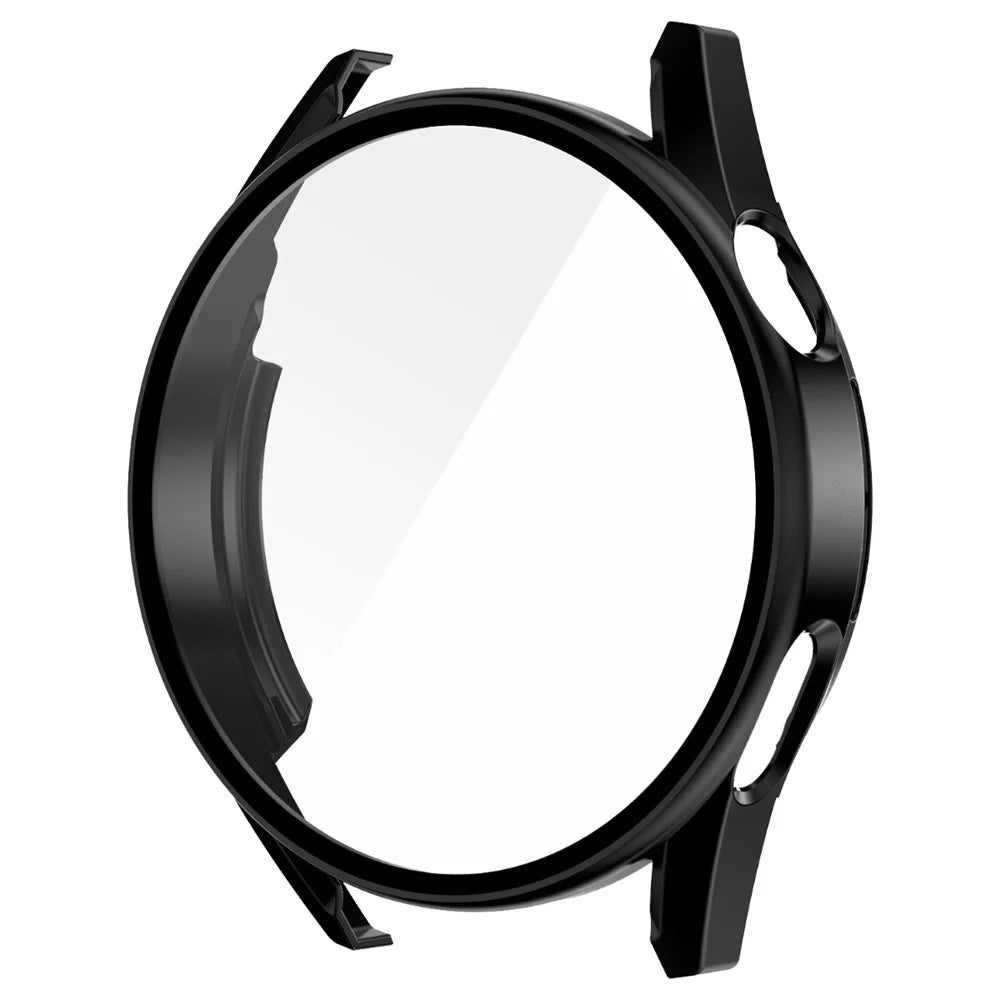 ENKAY HAT PRINCE for Huawei Watch GT 3 42mm Anti-fall Anti-scratch 9H Tempered Glass Screen Protector Matte Rubberized Hard PC Watch Cover Case - Black - 2
