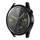 ENKAY HAT PRINCE for Huawei Watch GT 3 46mm 9H Tempered Glass Screen Protector Matte Rubberized Hard PC Watch Case - Black - 1