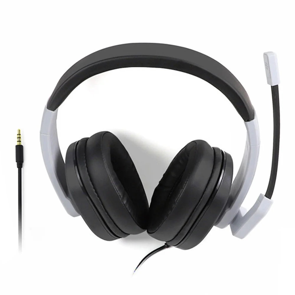 DOBE TY-1802 3.5mm Gaming Headset Wired Stereo Headphones Noise-canceling Earphone with Mic Soft Earmuffs for PS5/PS4/Xbox One/360/Switch/PC - 1