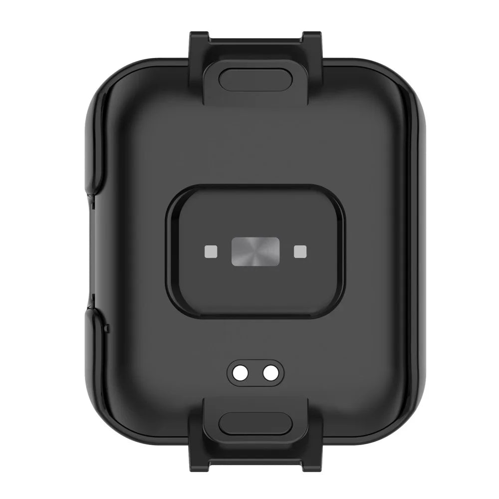 For Xiaomi Redmi Watch 2 Lite Anti-drop Hard PC Protective Case with Built-in Tempered Glass Screen Protector - Black - 4