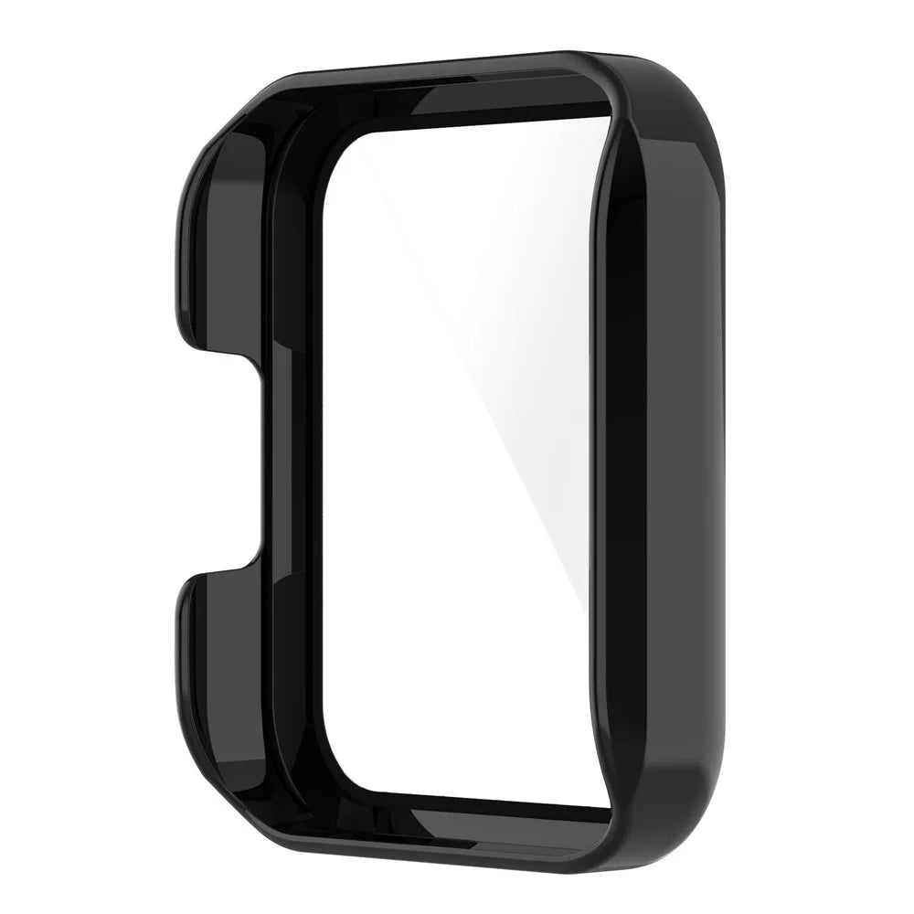 For Xiaomi Redmi Watch 2 Lite Anti-drop Hard PC Protective Case with Built-in Tempered Glass Screen Protector - Black - 7