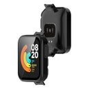 For Xiaomi Mi Watch Lite/Redmi Watch Well-protected Hard PC Protective Case with Built-in Tempered Glass Screen Protector - Black - 5