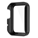 For Xiaomi Mi Watch Lite/Redmi Watch Well-protected Hard PC Protective Case with Built-in Tempered Glass Screen Protector - Black - 7