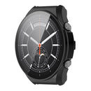 For Xiaomi Watch S1 Hard PC Anti-drop Protective Case with Built-in Anti-scratch Tempered Glass Screen Protector - Black - 4