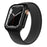PC Watch Case for Apple Watch Series 9 / 8 / 7 45mm Well-protected Electroplating Watch Cover with Tempered Glass Screen Protector - Black - 3