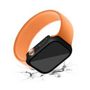 For Apple Watch Series 9 / 8 / 7 45mm Electroplating Matte Hard PC Watch Case Cover with Tempered Glass Screen Protector - Black - 6