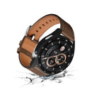 For Huawei Watch GT 3 46mm Shockproof Hard PC Frame Protective Shell with Anti-Scratch HD Tempered Glass Screen Protector - Black - 3