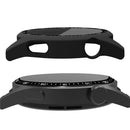 For Huawei Watch GT 3 46mm Shockproof Hard PC Frame Protective Shell with Anti-Scratch HD Tempered Glass Screen Protector - Black - 6