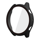 For Huami Amazfit GTR 3/GTR 3 Pro Overall Hard PC Case with HD Tempered Glass Screen Protector - Black - 7