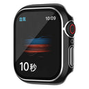 For Apple Watch Series 9 / 8 / 7 45mm Tempered Glass Film Full Protection Watch Case Hard PC Cover - Black - 2