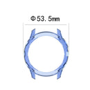 For Garmin Fenix 6X/6X Pro Transparent TPU Anti-aging Anti-drop Smart Watch Protective Frame Case - Purple - 7