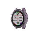 For Garmin Fenix 6S/6S Pro Transparent TPU Anti-aging Smart Watch Frame Protective Case - Purple - 2