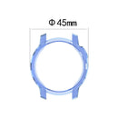 For Garmin Fenix 6S/6S Pro Transparent TPU Anti-aging Smart Watch Frame Protective Case - Purple - 7