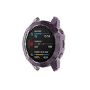 For Garmin Fenix 6/6 Pro Transparent TPU Anti-drop Watch Frame Protective Case - Purple - 2