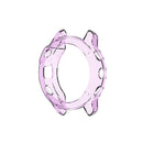 For Garmin Fenix 6/6 Pro Transparent TPU Anti-drop Watch Frame Protective Case - Purple - 3