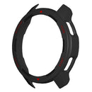 For Xiaomi Watch Color 2 Dual Color Design Anti-Fall PC Watch Protective Case Cover - Black/Red - 5