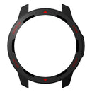 For Xiaomi Watch Color 2 Dual Color Design Anti-Fall PC Watch Protective Case Cover - Black/Red - 6