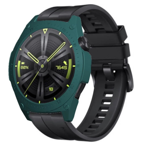 For Huawei Watch GT 3 46mm Quick Release Watch Case Sports Watch Case Protector with Dial Plate - Blackish Green - 1