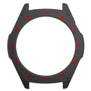 For Huawei Watch GT 3 (46mm) Scale Design Smart Watch PC Frame Protective Case - Black/Red - 2
