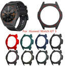 For Huawei Watch GT 3 (46mm) Scale Design Smart Watch PC Frame Protective Case - Black/Red - 6