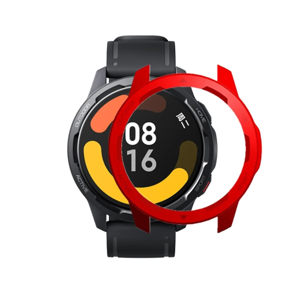 For Xiaomi Watch Color 2 Hard PC Anti-drop Smart Watch Protective Frame Case - Red - 2