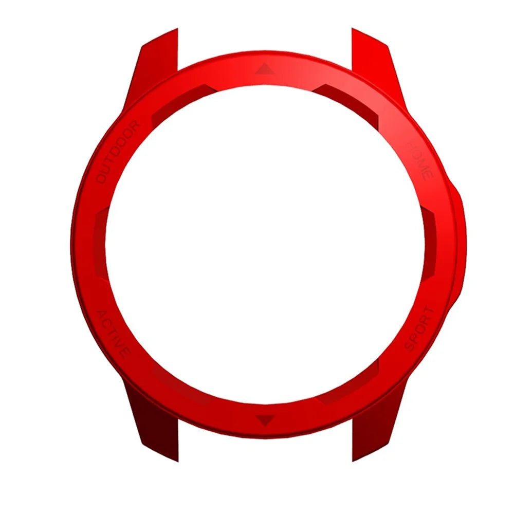 For Xiaomi Watch Color 2 Hard PC Anti-drop Smart Watch Protective Frame Case - Red - 5