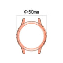 Transparent Watch Case for Garmin Fenix 5/5 Plus Full Coverage Soft TPU Protective Cover - Transparent Pink - 7