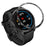 For Garmin Fenix 7S Scale Design Stainless Steel Watch Protective Bezel Decor Ring - Black/White - 1