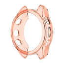 For Garmin Fenix 7S/7S Solar/7S Sapphire Solar Transparent Watch Case Frame Anti-scratch Protective Cover - Transparent Pink - 3