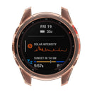 For Garmin Fenix 7S/7S Solar/7S Sapphire Solar Transparent Watch Case Frame Anti-scratch Protective Cover - Transparent Pink - 5