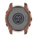 For Garmin Fenix 7S/7S Solar/7S Sapphire Solar Transparent Watch Case Frame Anti-scratch Protective Cover - Transparent Pink - 6