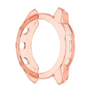 For Garmin Fenix 7X/7X Solar Transparent TPU Watch Case Protective Cover - Transparent Pink - 3