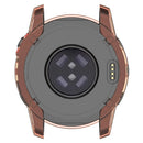 For Garmin Fenix 7X/7X Solar Transparent TPU Watch Case Protective Cover - Transparent Pink - 6