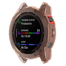 For Garmin Epix Gen2 Anti-fall Anti-scratch Transparent Watch Case Durable TPU Protective Cover - Transparent Pink - 2