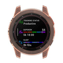 For Garmin Epix Gen2 Anti-fall Anti-scratch Transparent Watch Case Durable TPU Protective Cover - Transparent Pink - 5