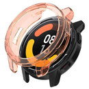 For Xiaomi Watch S1 Active/Watch Color 2 Anti-fall Transparent Watch Case TPU Cover Protector - Transparent Orange - 1