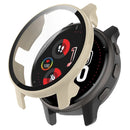 For Garmin Venu2 Plus Durable Hard PC Watch Cover Case with Built-in Tempered Glass Screen Protector - Ivory White - 1