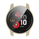 For Garmin Venu2 Plus Durable Hard PC Watch Cover Case with Built-in Tempered Glass Screen Protector - Ivory White - 5
