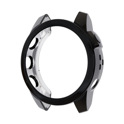 For Garmin Fenix 7/7 Solar/7 Sapphire Solar Quick Release Watch Case Sports Watch TPU Case Protector with Electroplating - Black - 1