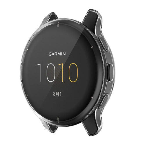 For Garmin Venu2 Plus Full Coverage 43mm TPU Smart Watch Frame Anti-scratch Protective Case - Transparent - 1