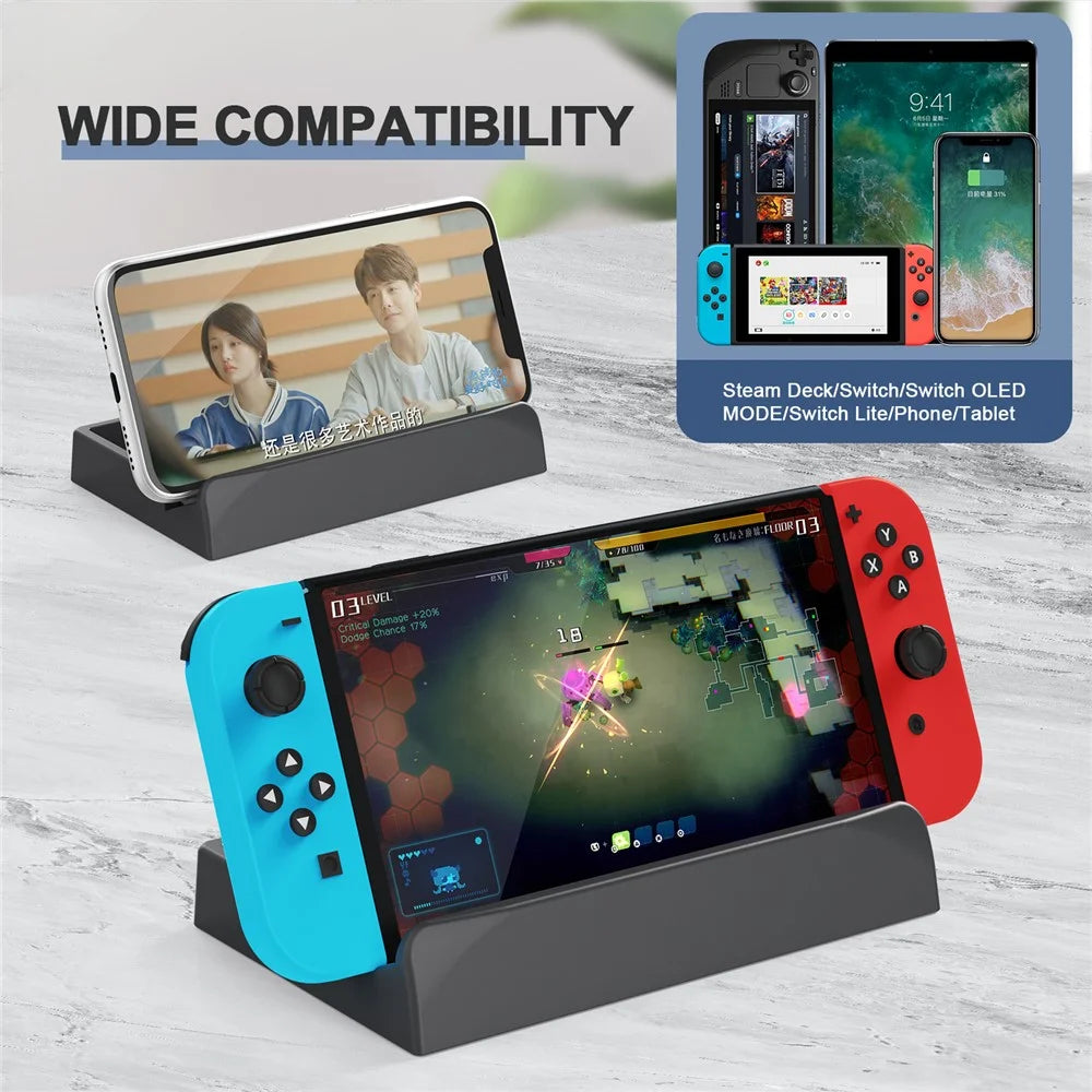 JYS SD-002 For Steam Deck/Nintendo Switch Adjustable Desktop Stand Heat Dissipation Base Bracket - 5