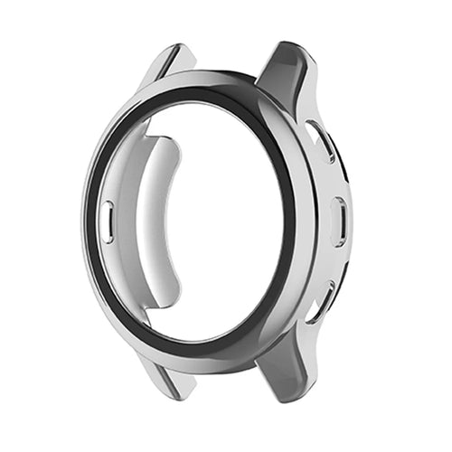 For Garmin Venu2 Plus TPU Smart Watch Half Cover Stylish Electroplating Protective Case - Silver - 1
