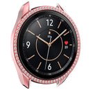For Samsung Galaxy Watch3 41mm Bling Rhinestone Watch Protective Case Hard PC Protective Frame - Pink - 5