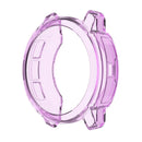 For Garmin Instinct 2 Transparent TPU Hollow Cover Drop Proof Smart Watch Protective Case - Purple - 1