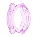 For Garmin Instinct 2 Transparent TPU Hollow Cover Drop Proof Smart Watch Protective Case - Purple - 2