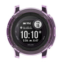 For Garmin Instinct 2 Transparent TPU Hollow Cover Drop Proof Smart Watch Protective Case - Purple - 3