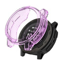 For Garmin Instinct 2 Transparent TPU Hollow Cover Drop Proof Smart Watch Protective Case - Purple - 5